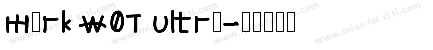 mark w01 ultra字体转换